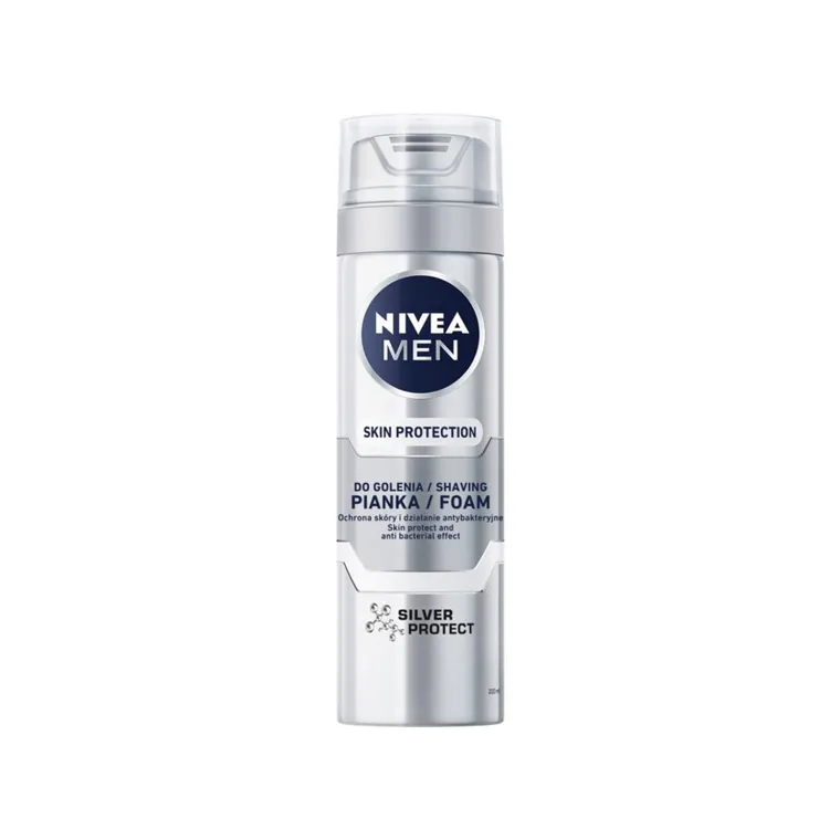 Nivea Men, Silver Protect, pianka do golenia, 200 ml