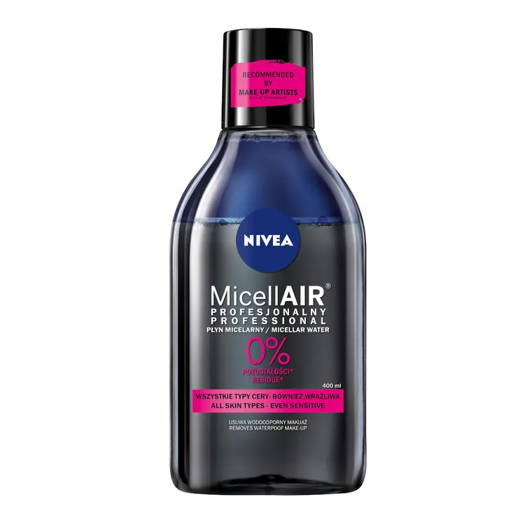 Nivea Micell Air Skin Breathe, płyn micelarny dwufazowy do demakijażu z czarną herbatą, 400 ml