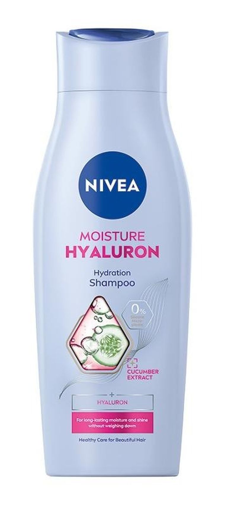 Nivea, Moisture Hyaluron, szampon nawilżający z hialuronem, 400 ml