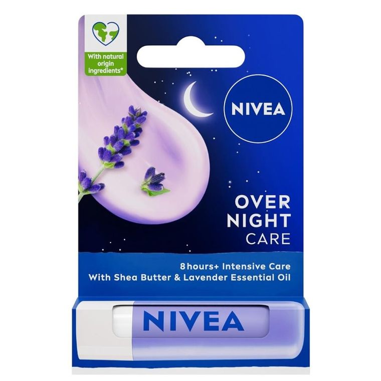 Nivea, Overnight Care, pielęgnująca pomadka do ust, 4,8g