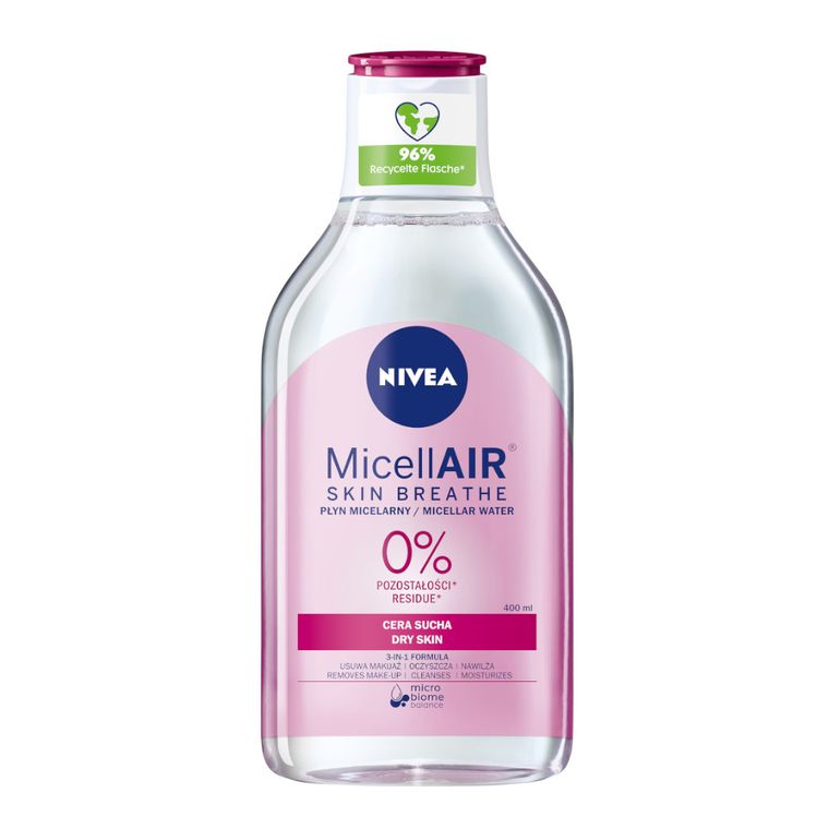Nivea, płyn micelarny do demakijażu do cery suchej, 400 ml