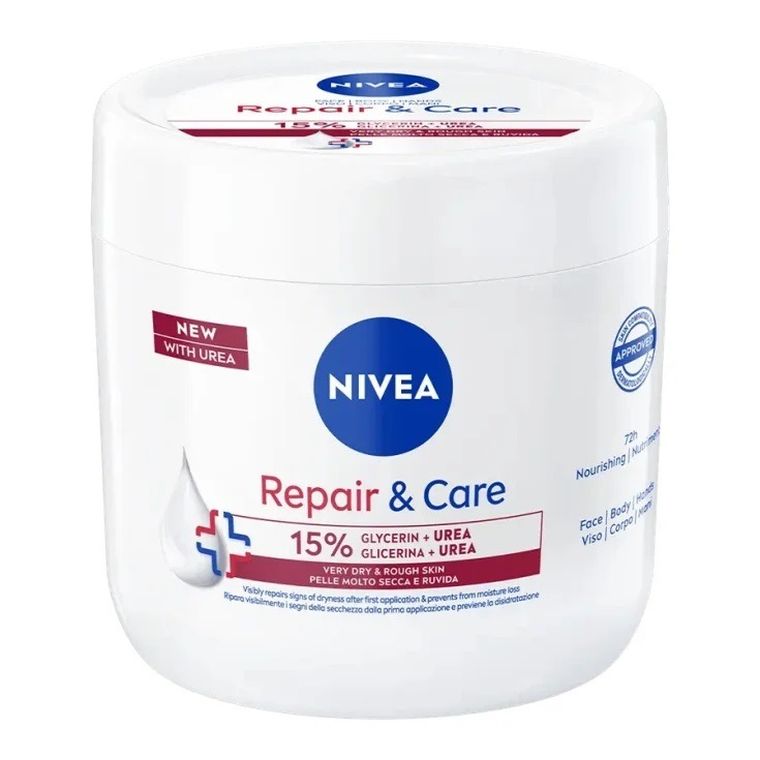 Nivea, Repair & Care, krem nawilżająco-regenerujący z mocznikiem, 400 ml