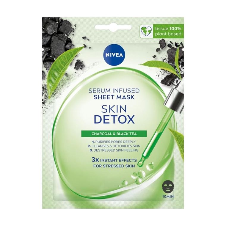Nivea, Skin Detox, maska w płachcie z serum detoksykującym