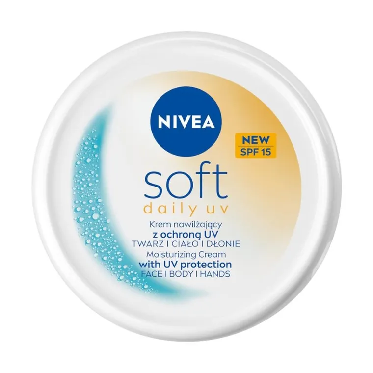 Nivea, Soft Daily UV, krem intensywnie nawilżający SPF15, 100 ml