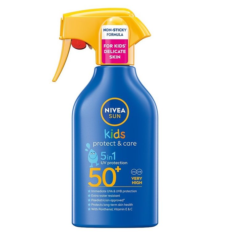 Nivea, Sun Kids Protect & Care spray do opalania dla dzieci z bardzo wysoką ochroną SPF50+ 250ml