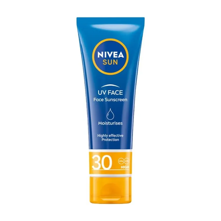 Nivea, Sun nawilżający krem przeciwsłoneczny do twarzy z wysoką ochroną SPF30, 50 ml
