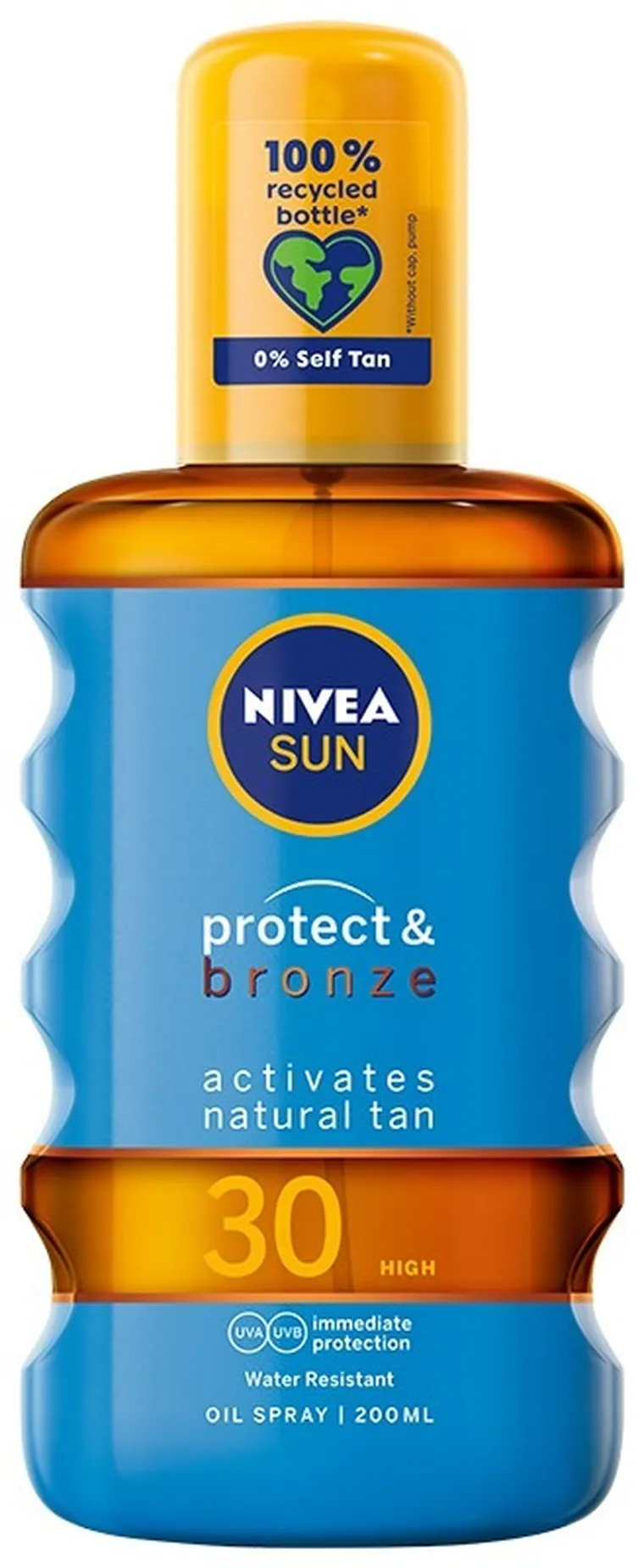Nivea, Sun, olejek do opalania Protect & bronze, SPF 30, spray, 200 ml