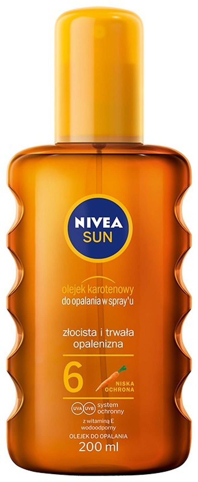 Nivea Sun, olejek karotenowy do opalania w sprayu, 200 ml