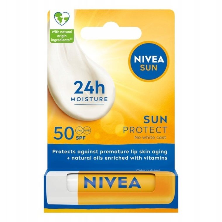 Nivea, Sun Protect, pomadka ochronna SPF50, 5,5 ml