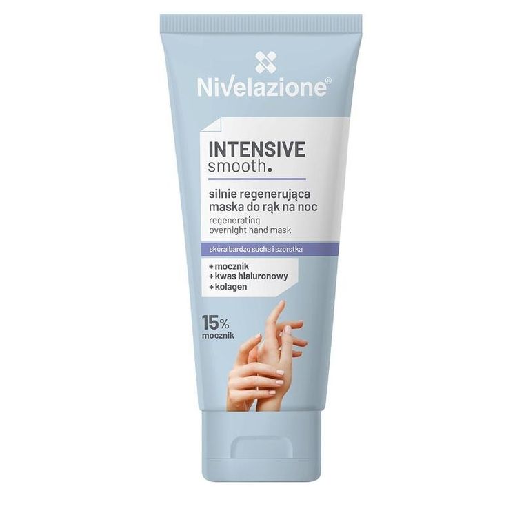 Nivelazione, Intensive smooth, silnie regenerująca maska do rąk na noc, 80 ml