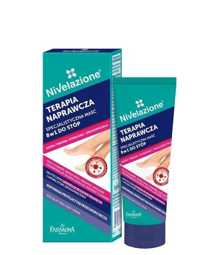 Nivelazione, Stopy, terapia naprawcza, specjalistyczna maść 8w1 do stóp, 50 ml