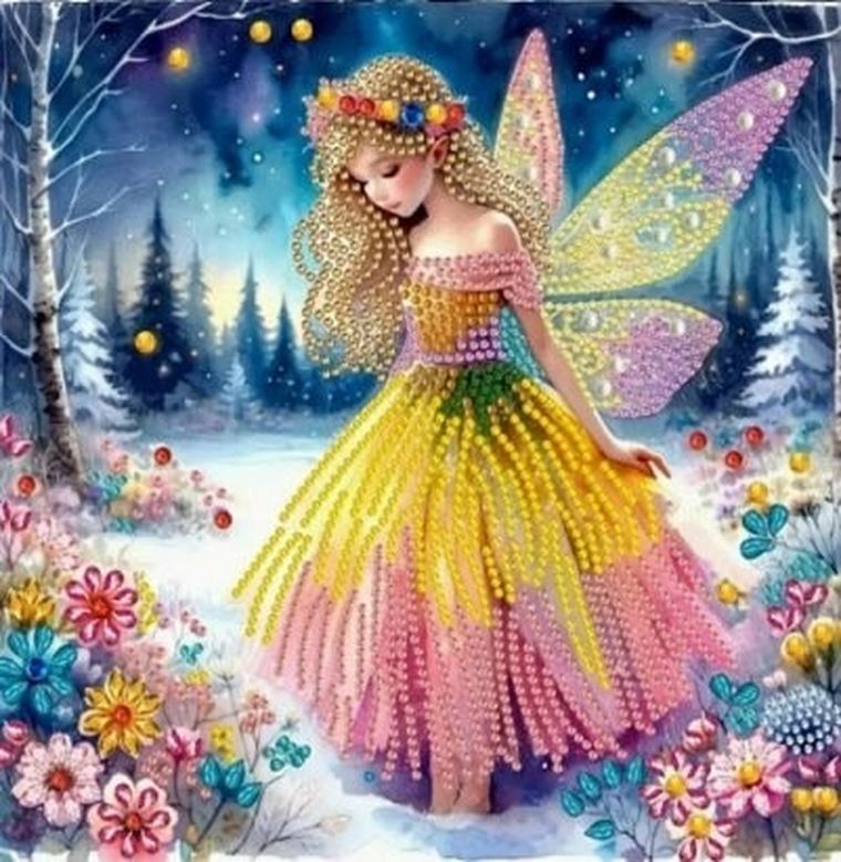 Norimpex, diamentowa mozaika, obraz na ramie, Wróżka, 23-30 cm