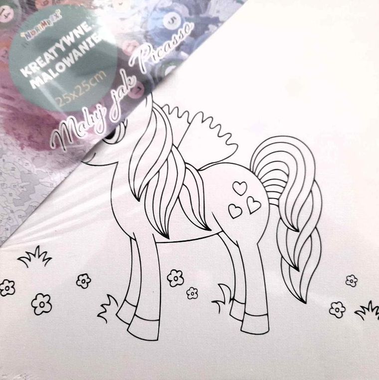 Norimpex, obrazy do malowania, Konik, 25-25 cm