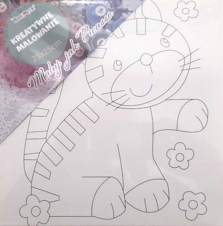 Norimpex, obrazy do malowania, Kotek, 25-25 cm