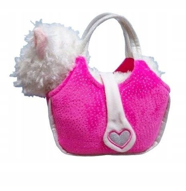 Norimpex, pies west w torbie, maskotka, biały