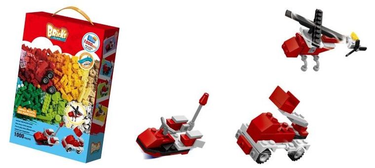 Norimpex, Straż Pożarna klocki konstrukcyjne, 1000 elementów