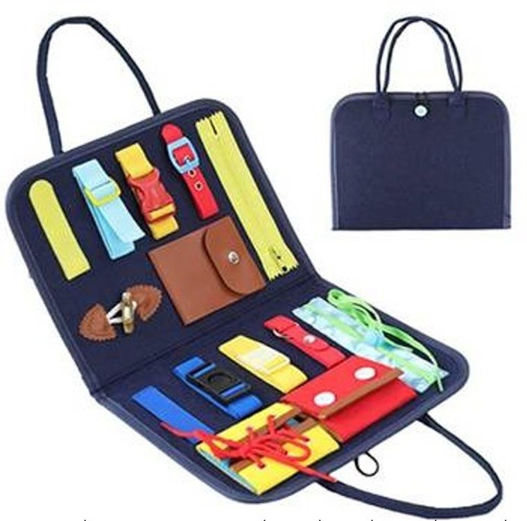 Norimpex, tablica manipulacyjna z portfelikami, teczka filcowa