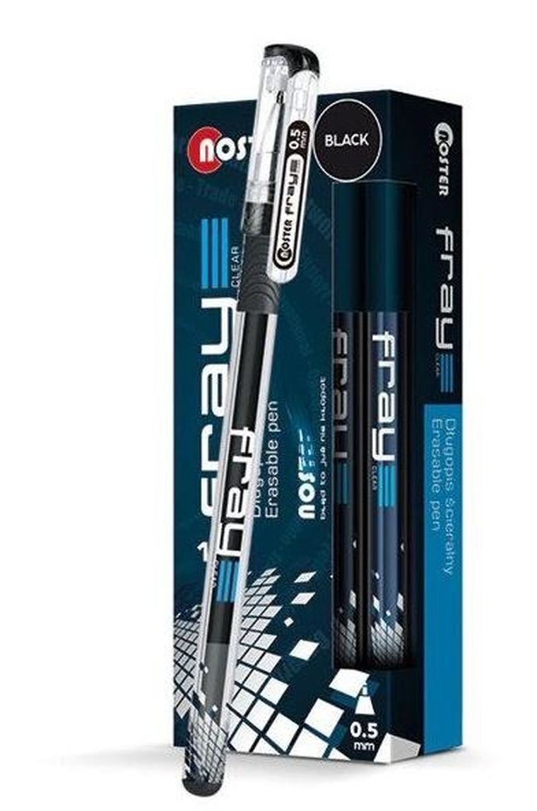 Noster, Fray Clear, długopis ścieralny, czarny