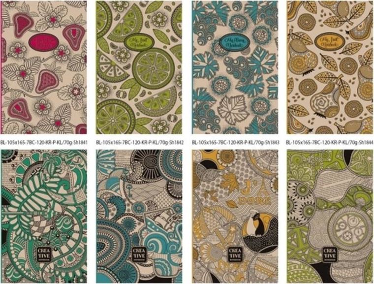 Notatnik ozdobny 105-165, 120K, kratka, twardy, 1 szt.