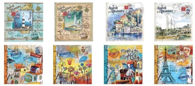 Notatnik ozdobny 130-130, 80K, kratka, linia, 1 szt.