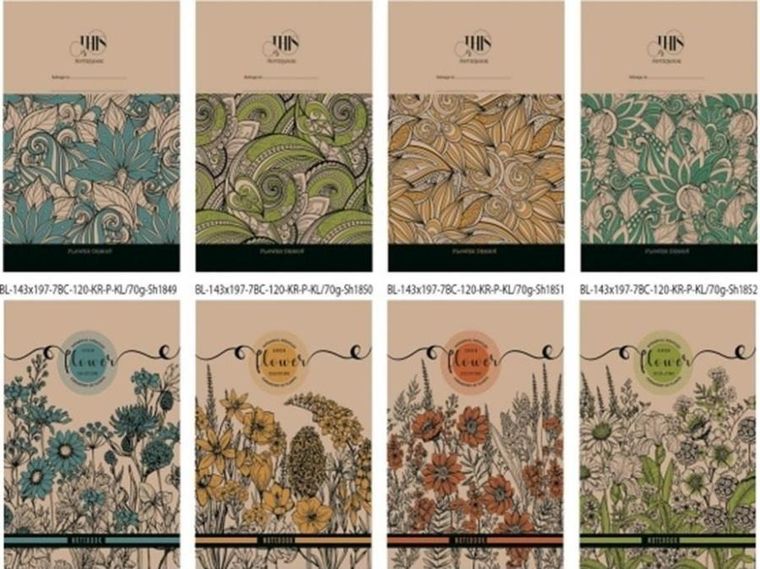 Notatnik ozdobny 143-197, 120K, kratka, twardy, 1 szt.