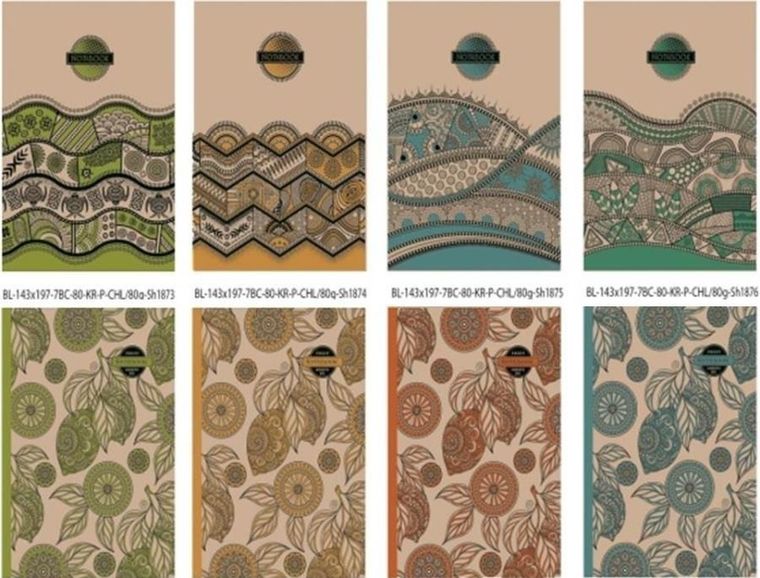 Notatnik ozdobny 143-197, 80K, gładki, twardy, 1 szt.