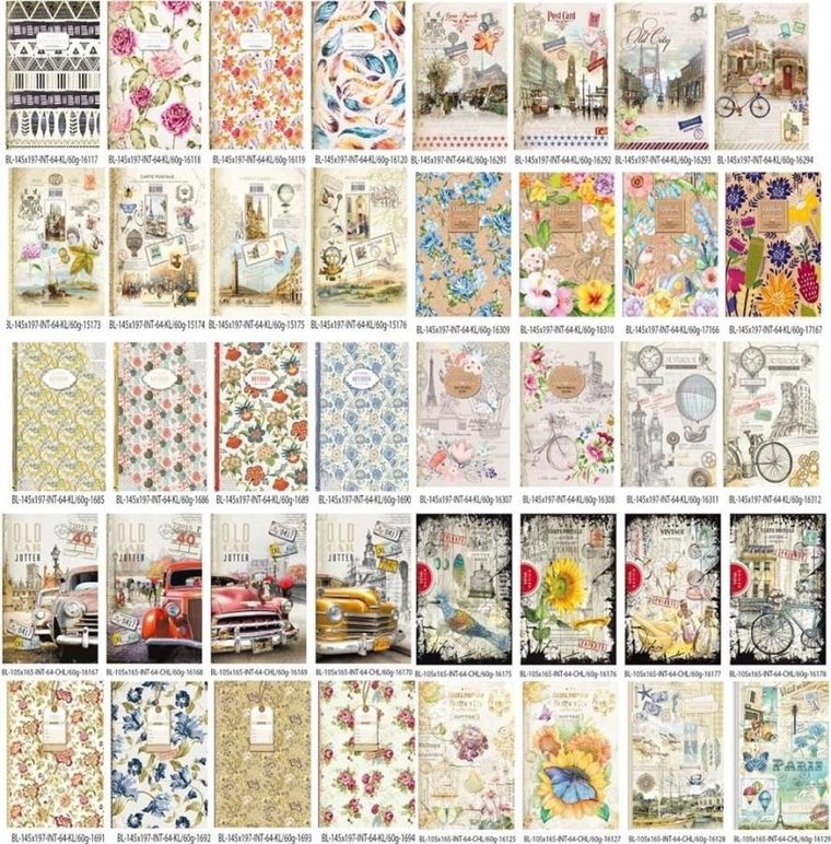 Notatnik ozdobny 145-197, 64 strony, kratka, 1 szt.