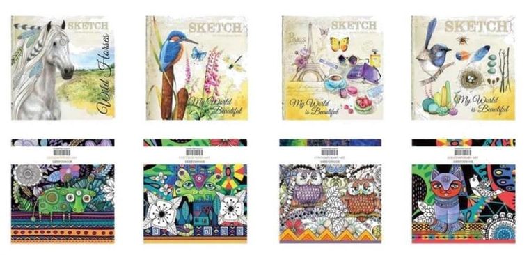 Notatnik ozdobny 165-165, 80K, gładki, 1 szt.