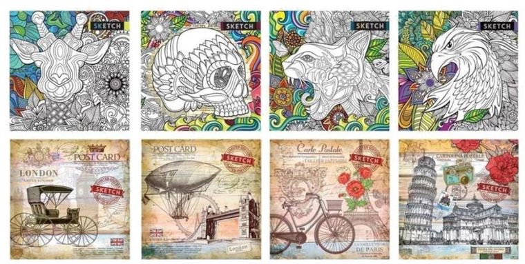 Notatnik ozdobny 200-200, 120K, kratka, 1 szt.