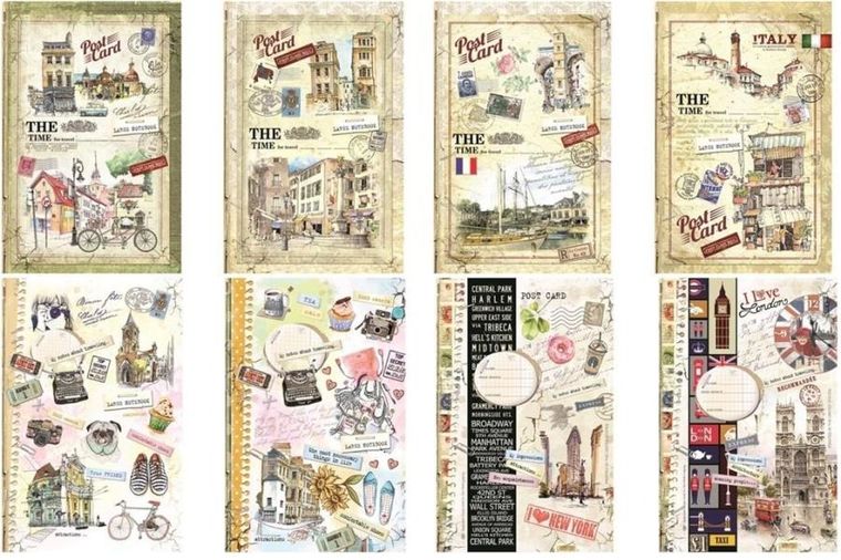 Notatnik ozdobny A4, 80K, kratka, 1 szt.