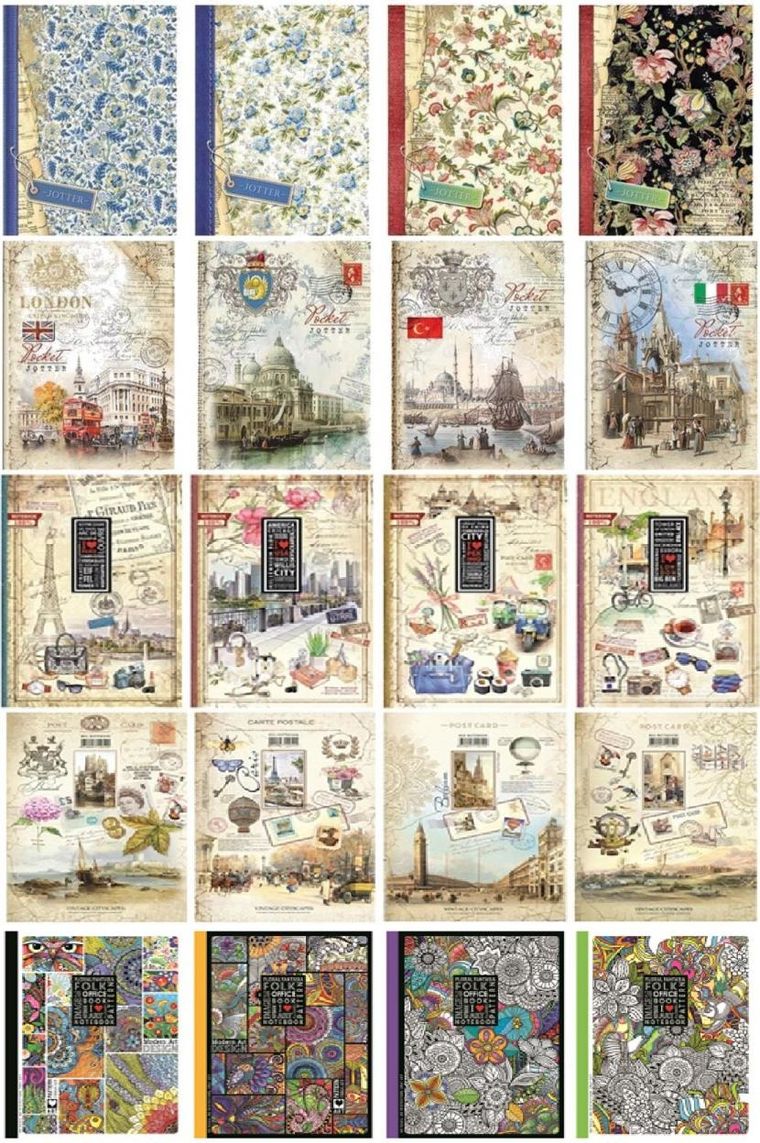 Notatnik ozdobny A5, 80K, kratka, 1 szt.