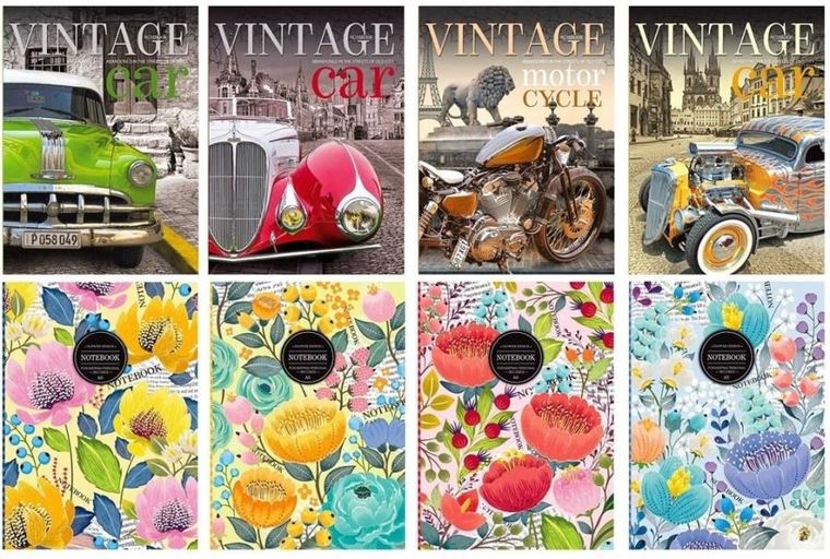 Notatnik ozdobny A5, 80K, linia, 1 szt.