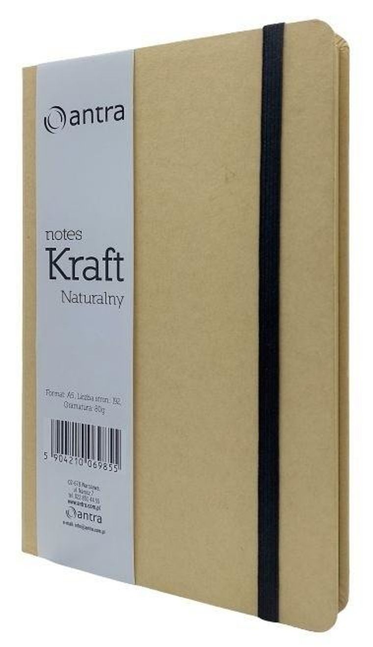 Notes A5, Kraft, kropki, 1 szt.