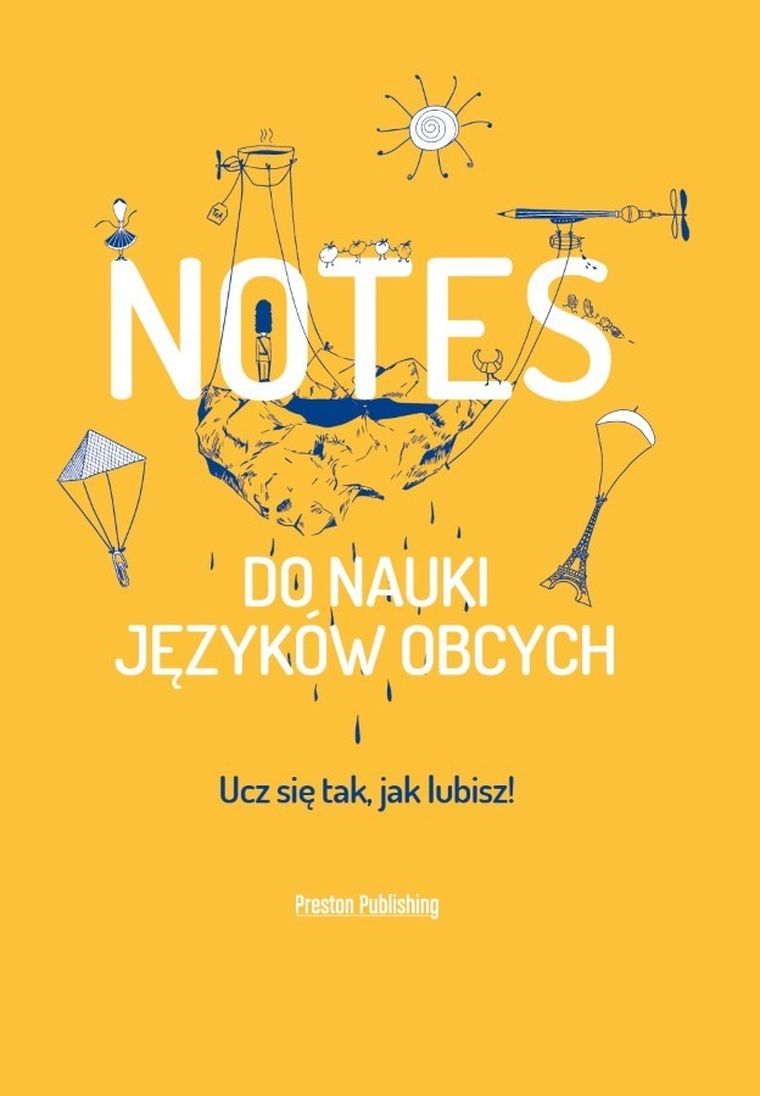 Notes do nauki języków obcych. Żółty