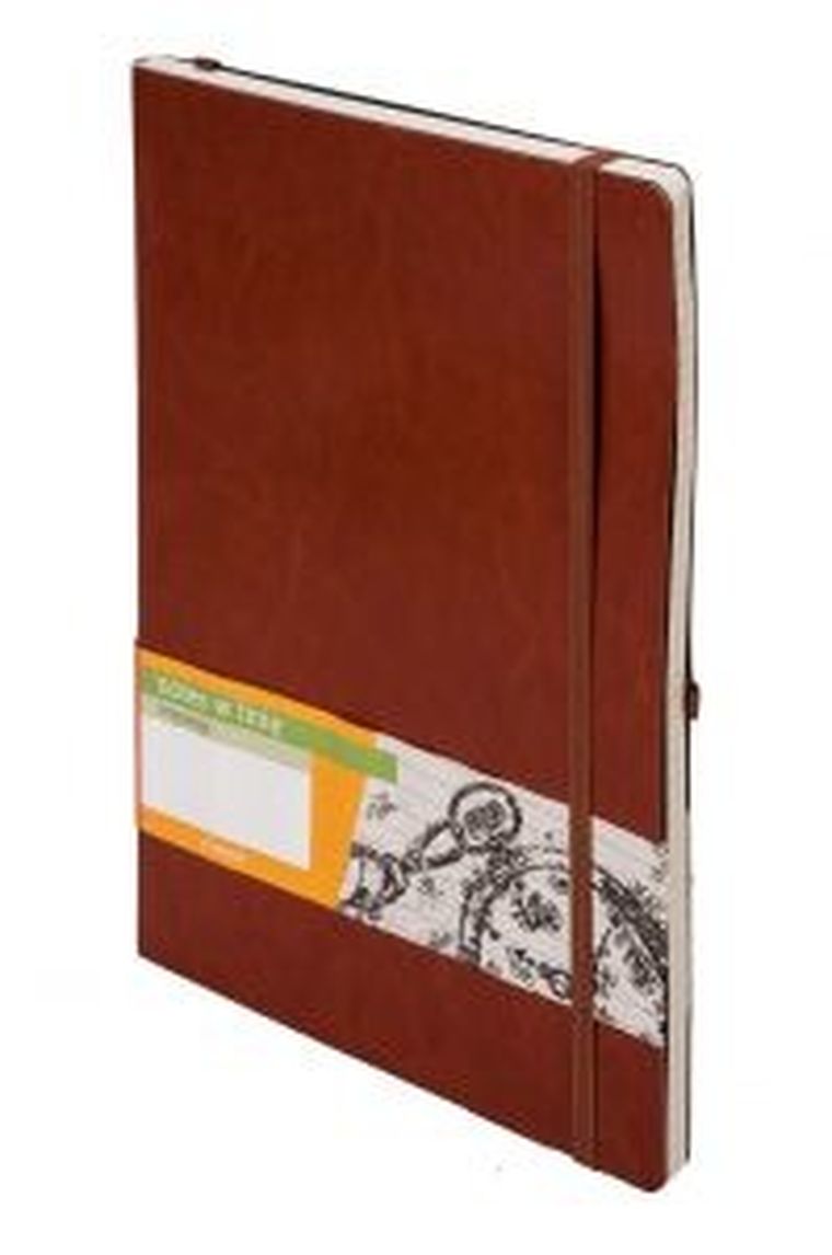 Notes Impresja B5, linia, brąz, 1 szt.