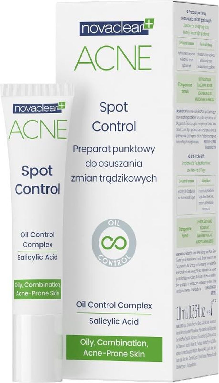 Novaclear, Acne, preparat punktowy do osuszania zmian trądzikowych, 10 ml
