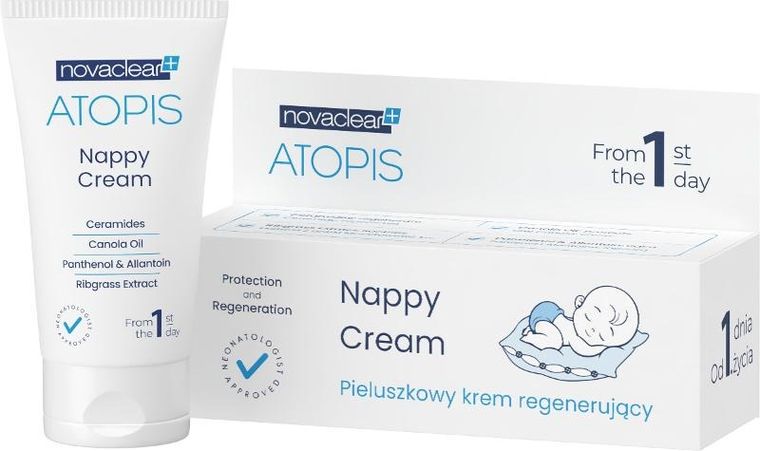 Novaclear, Atopis, pieluszkowy krem regenerujący, 50 ml