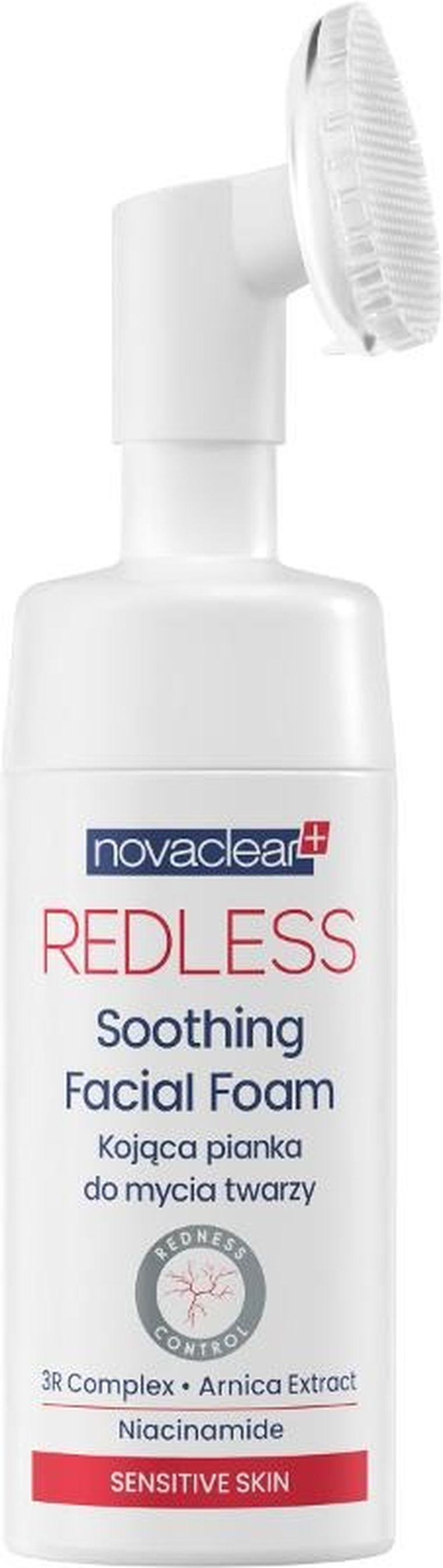 Novaclear, Redless, kojąca pianka do mycia twarzy, 100 ml