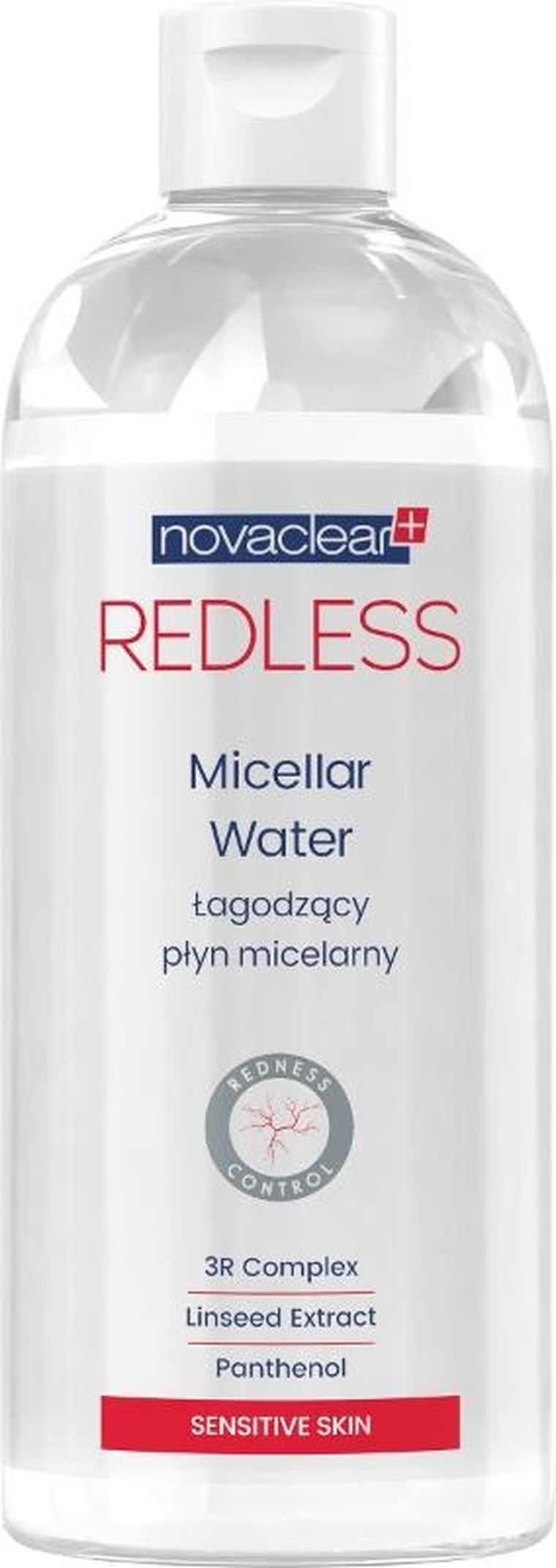 Novaclear, Redless, łagodzący płyn micelarny, 400 ml
