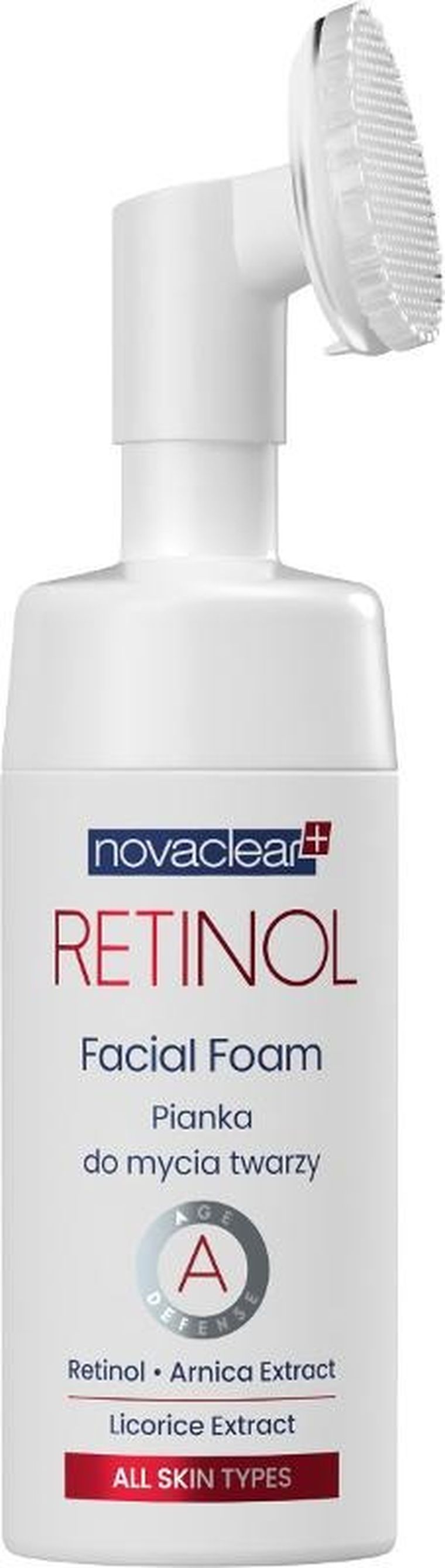 Novaclear, Retinol, pianka do mycia twarzy, 100 ml