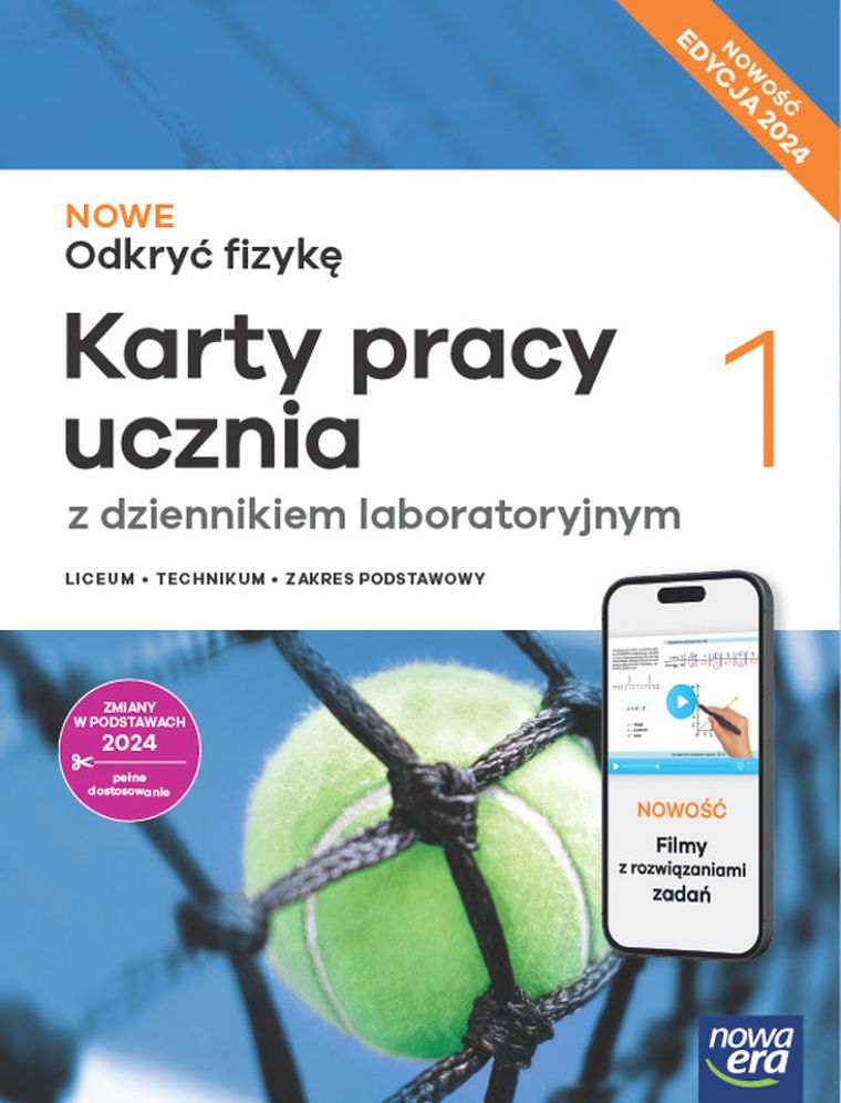 Nowa Fizyka Odkryć fizykę. Karty pracy 1 liceum i technikum. Zakres podstawowy 2025