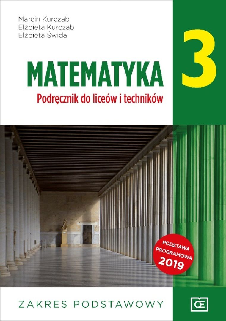 Nowe. Matematyka. Podręcznik dla klasy 3. Liceum i technikum. Zakres podstawowy
