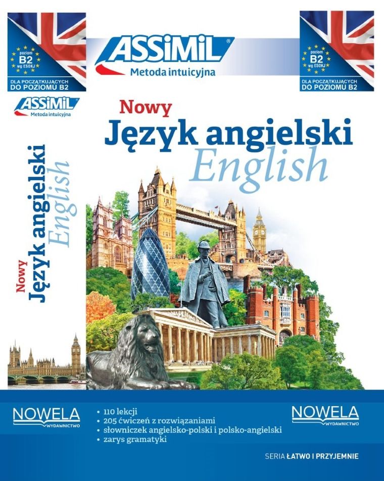Nowy język angielski łatwo i przyjemnie. Samouczek A1-B2 + audio online