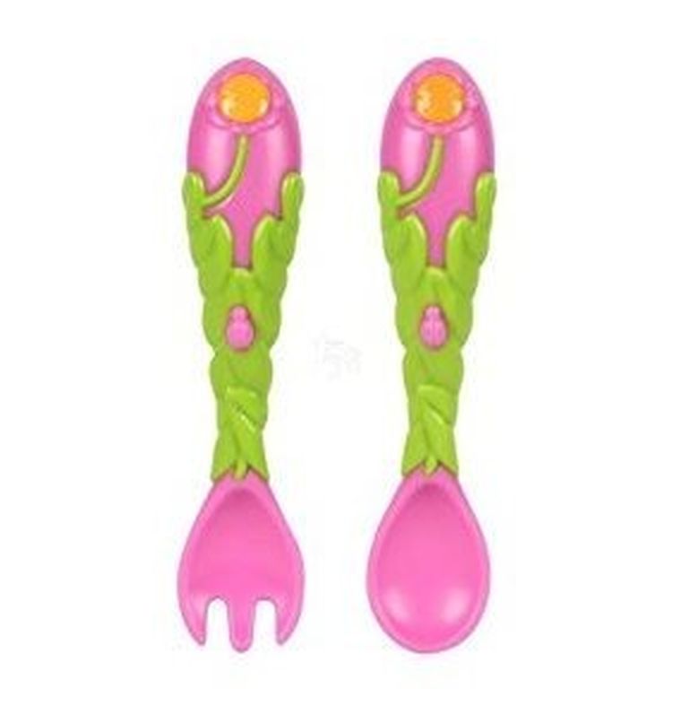 Nuby, Kwiat, widelec i łyżka