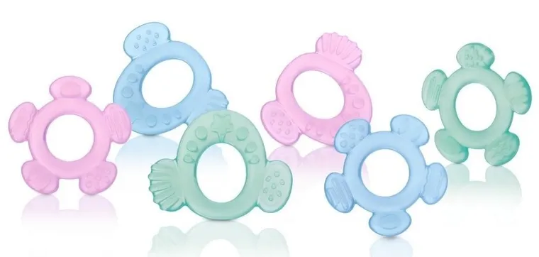 Nuby, miękki silikonowy gryzak, etap 2