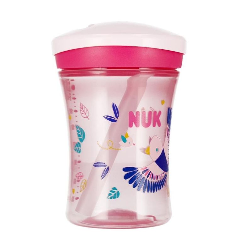 Nuk, Action Cup Kameleon, kubek, 12m+, różowy, 230 ml