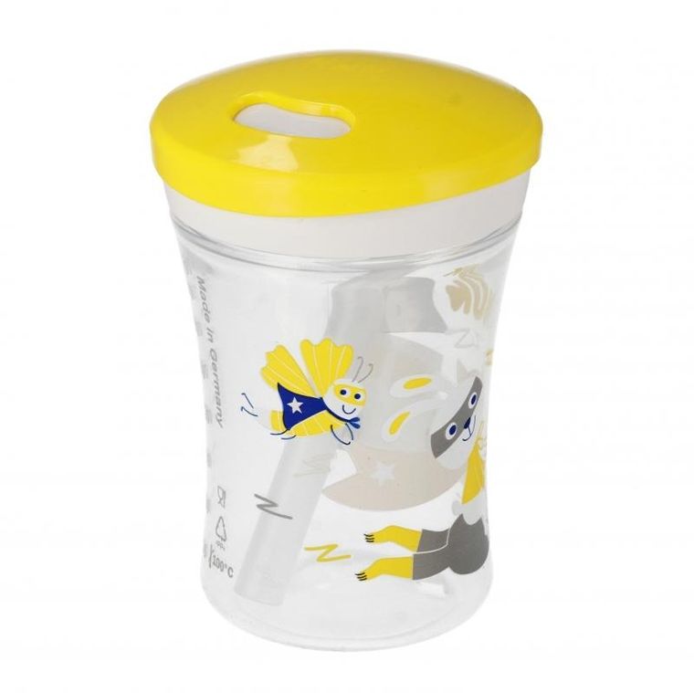 Nuk, Action Cup, kubek, 12m+, żółty, 230 ml