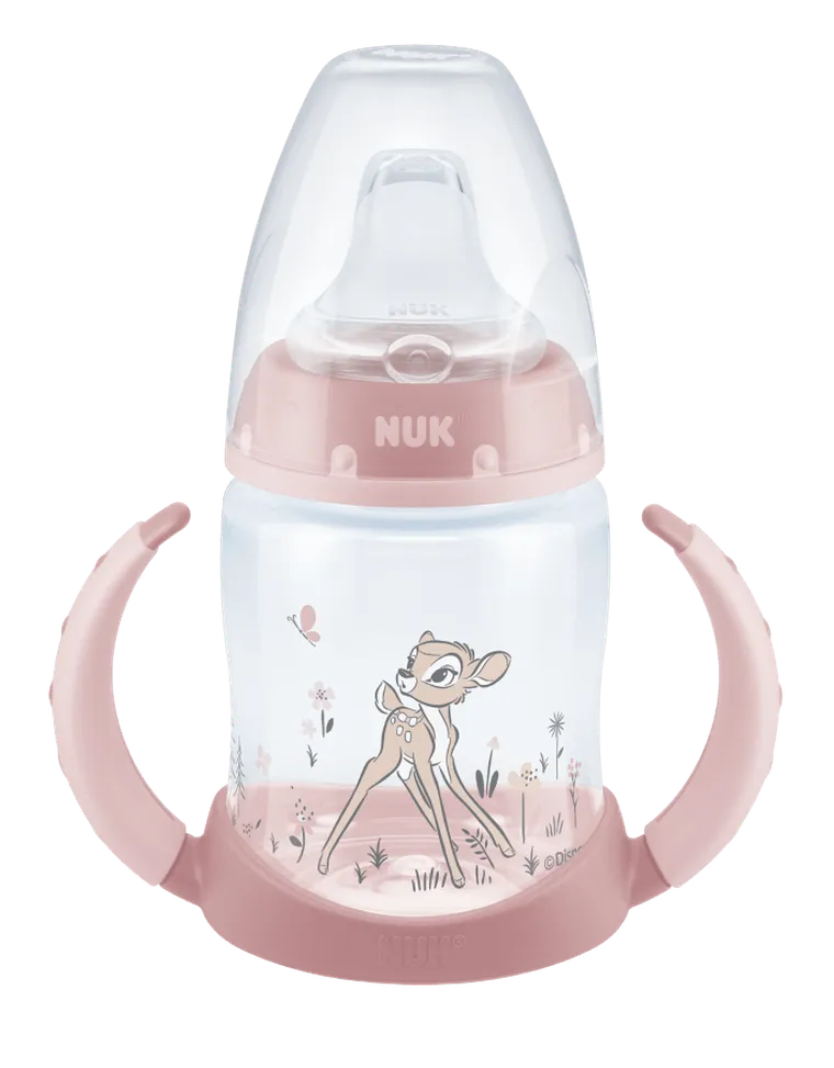 Nuk, First Choice+, Bambi, butelka ze wskaźnikiem temperatury, ustnik niekapek, 6-18 m, 150 ml
