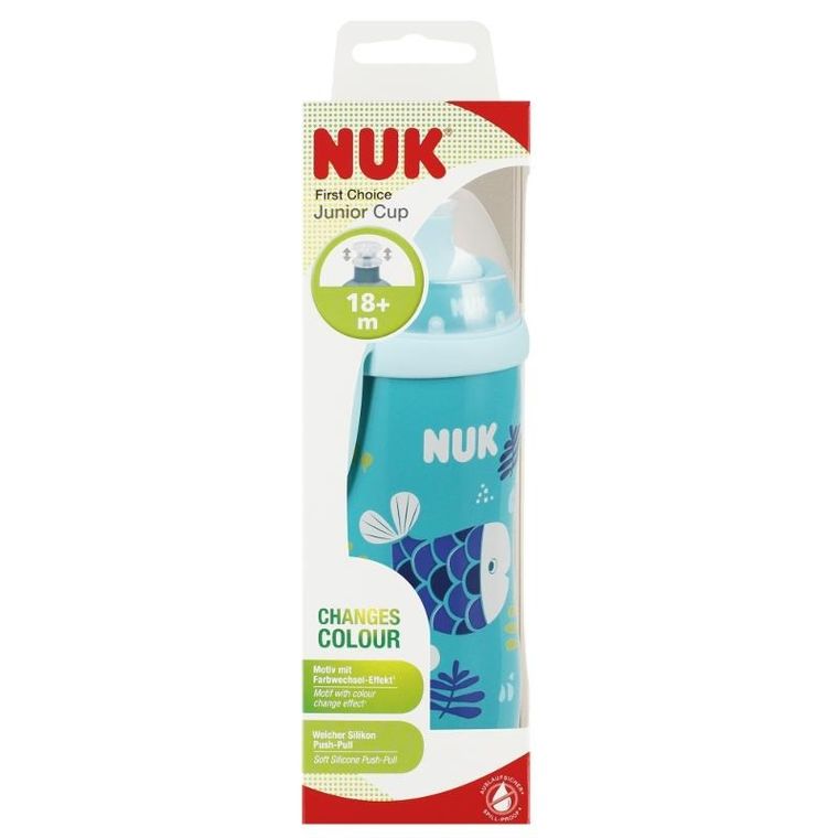 Nuk, Junior Cup, kubek, 18m+, niebieski, 300 ml