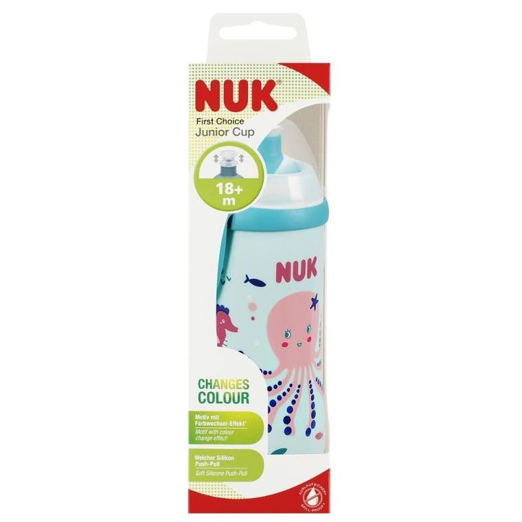 Nuk, Junior Cup, kubek, 18m+, turkusowy, 300 ml